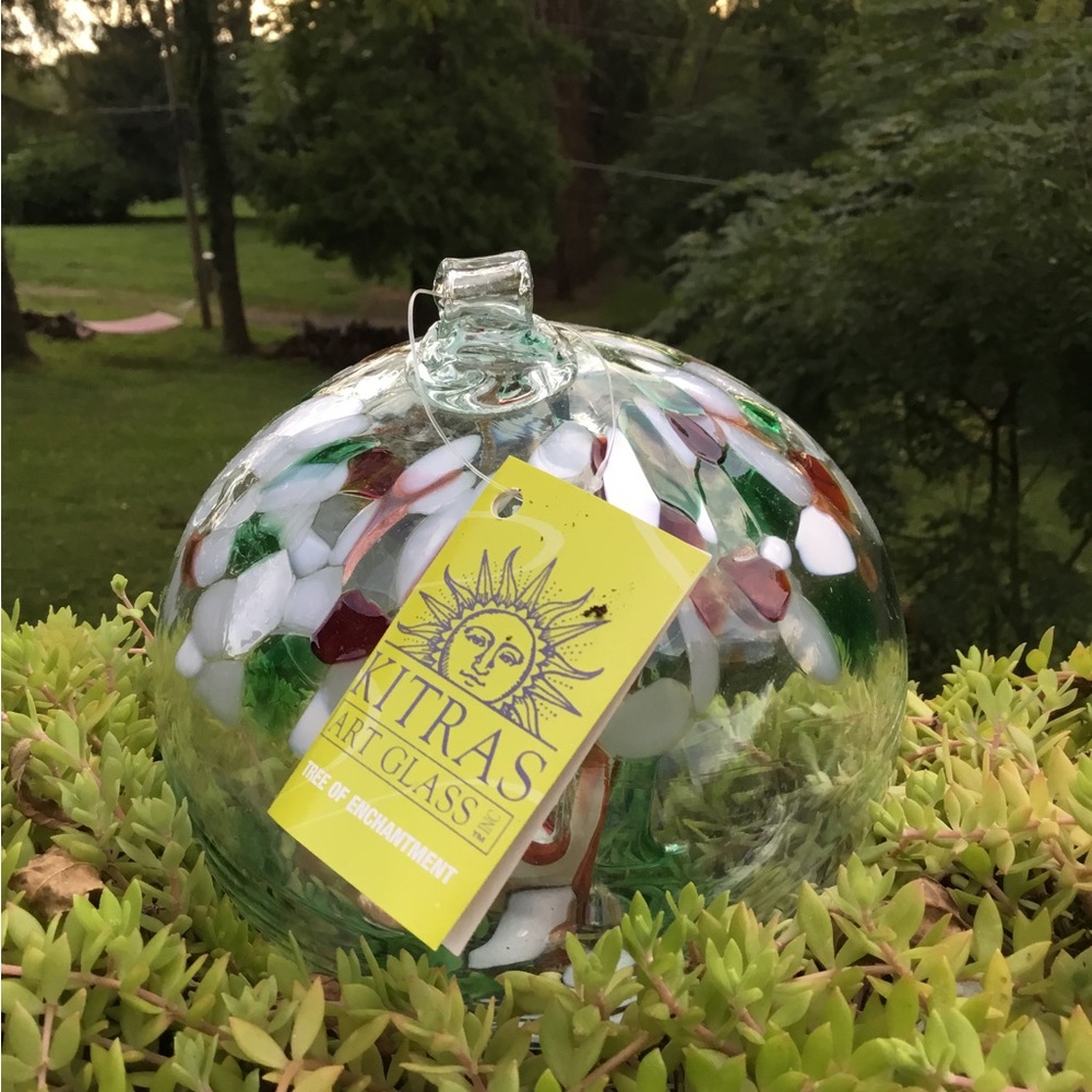 Vintage Kitras”Tree of Enchantment” Christmas glass ball